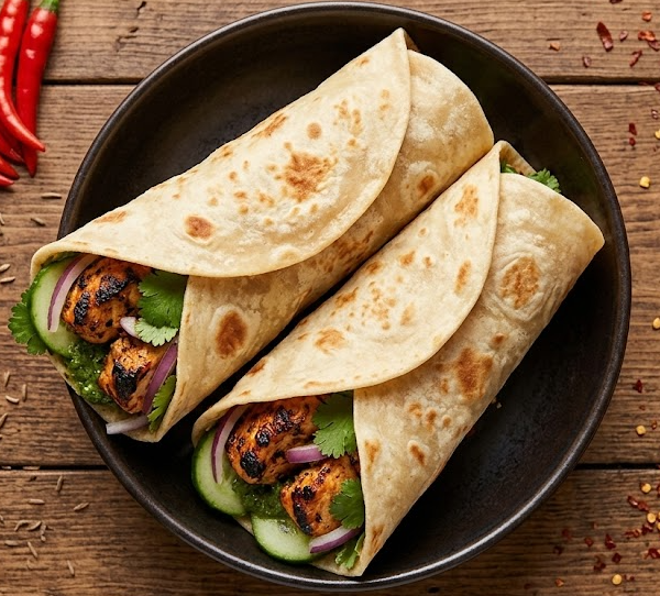 Tandoori Chicken Tikka Wrap