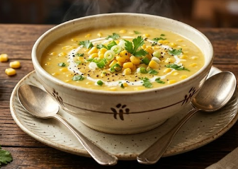 Sweet Corn Soup (Veg & Non-Veg)