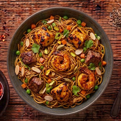 Noodles (Veg/Egg/Chicken/Shrimp)
