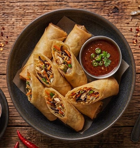 Singapore Spring Rolls (8 pcs)